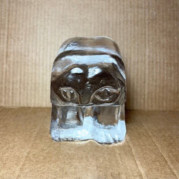 Eric Horgan Glass Cat Bookend Paperweight - Picture 2 of 5